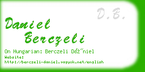 daniel berczeli business card